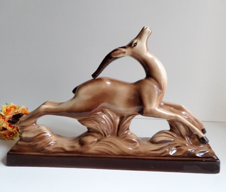 Antilope Céramique Art Déco