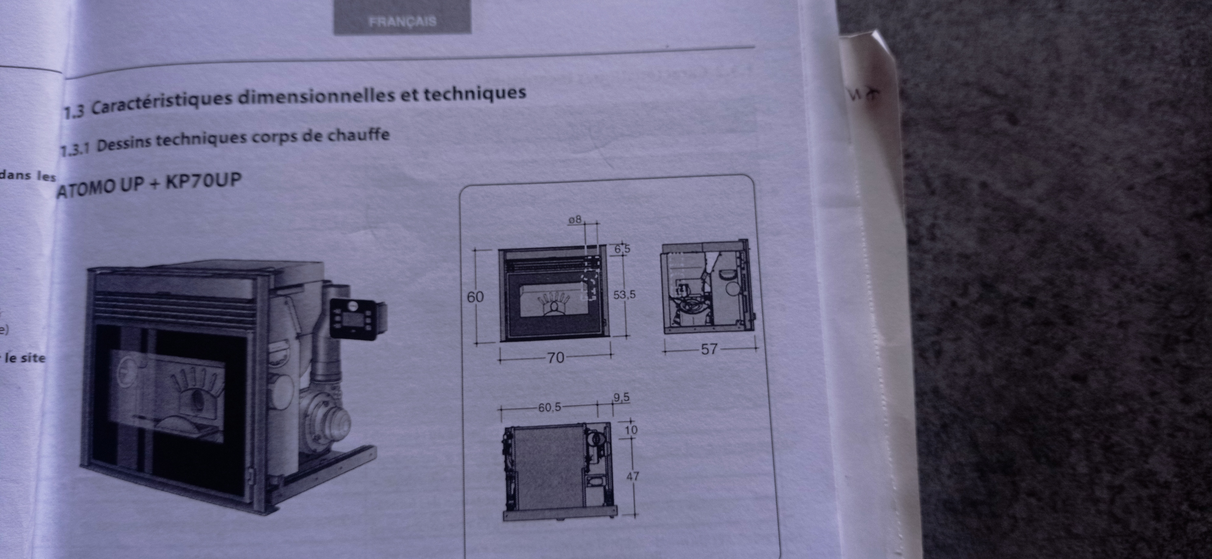 A vendre Insert à pellets